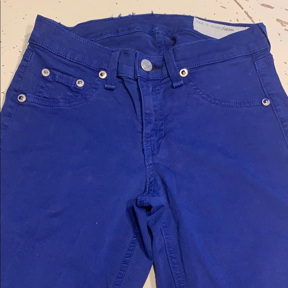 rag & bone Denim - Rag and bone royal blue twill jeans 24”